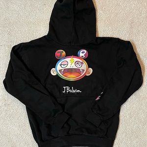 J. Balvin x Takashi Murakami Sweatshirt Hoodie Sz L